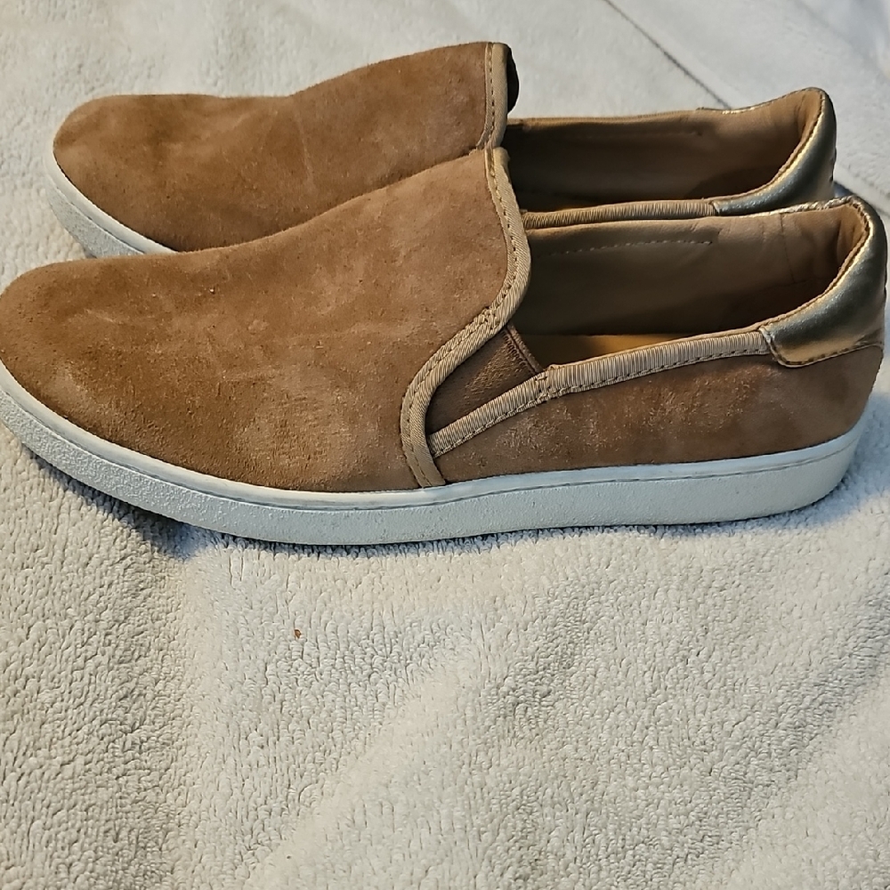 UGG Tan Suede Slip-On Loafers
